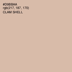 #D9BBAA - Clam Shell Color Image
